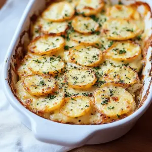 Cheesy Garlic Scalloped Potatoes