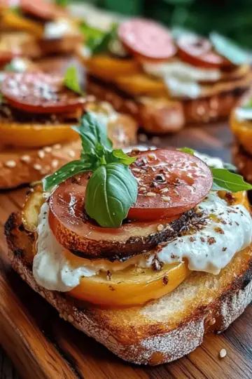 Cheesy Burrata Crostini