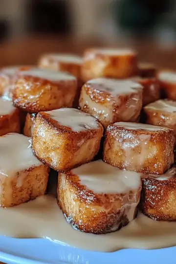 Cinnamon Roll French Toast Bites
