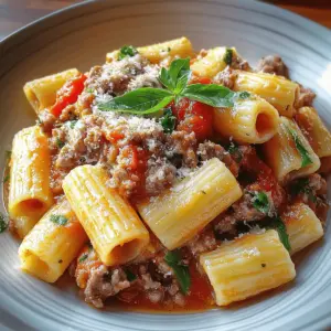 Creamy Italian Sausage Rigatoni