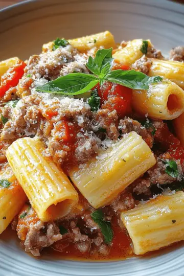 Creamy Italian Sausage Rigatoni