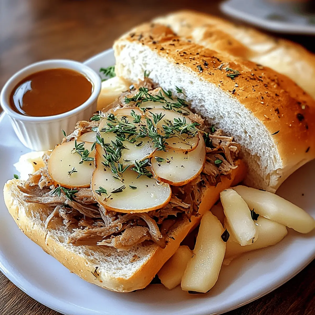 Savory Roasted French Dip Sandwich