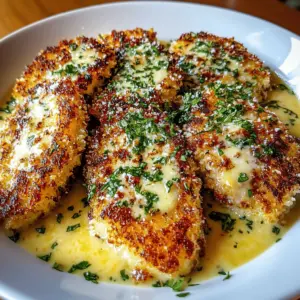 Crispy Parmesan Chicken with Garlic Sauce
