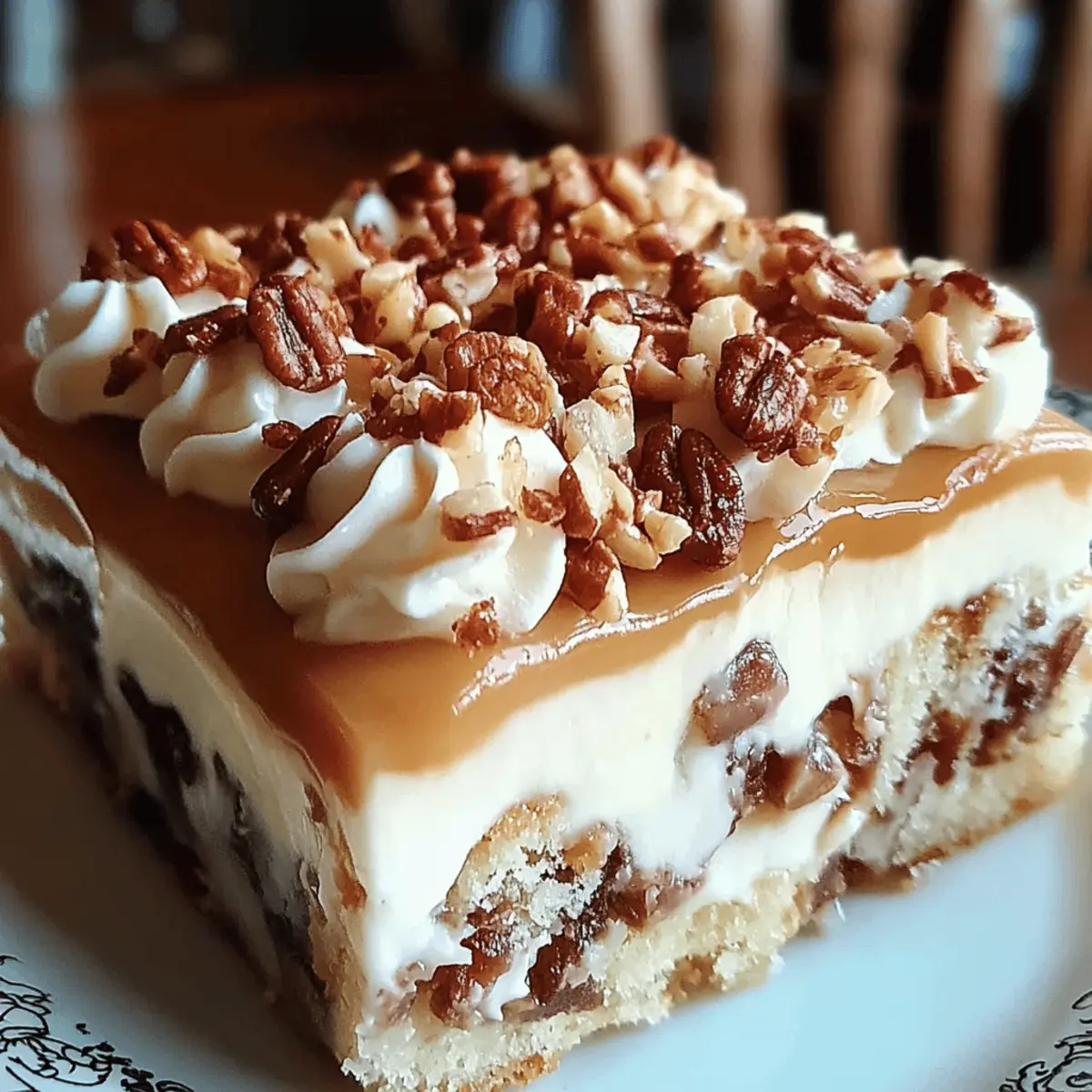Butter Pecan Praline Poke Cake