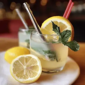 Mint and Rosemary Lemonade with Vanilla