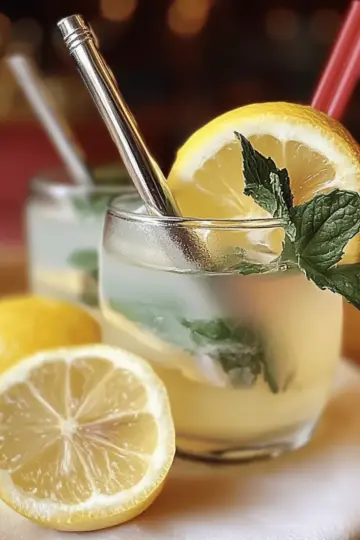Mint and Rosemary Lemonade with Vanilla