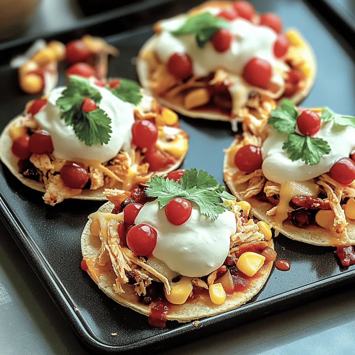 Mexican Rotisserie Chicken Tostadas