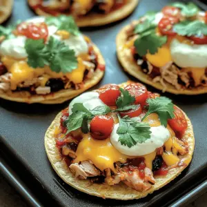 Mexican Rotisserie Chicken Tostadas