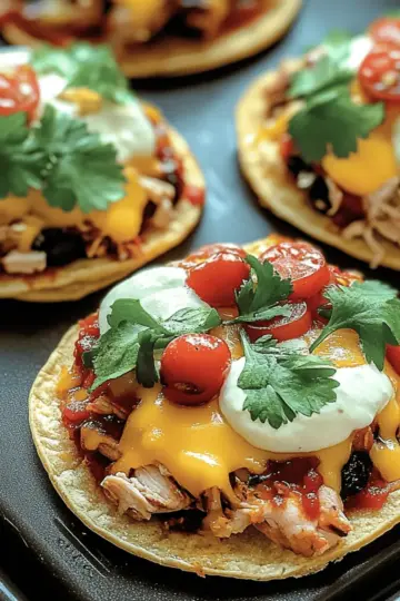Mexican Rotisserie Chicken Tostadas