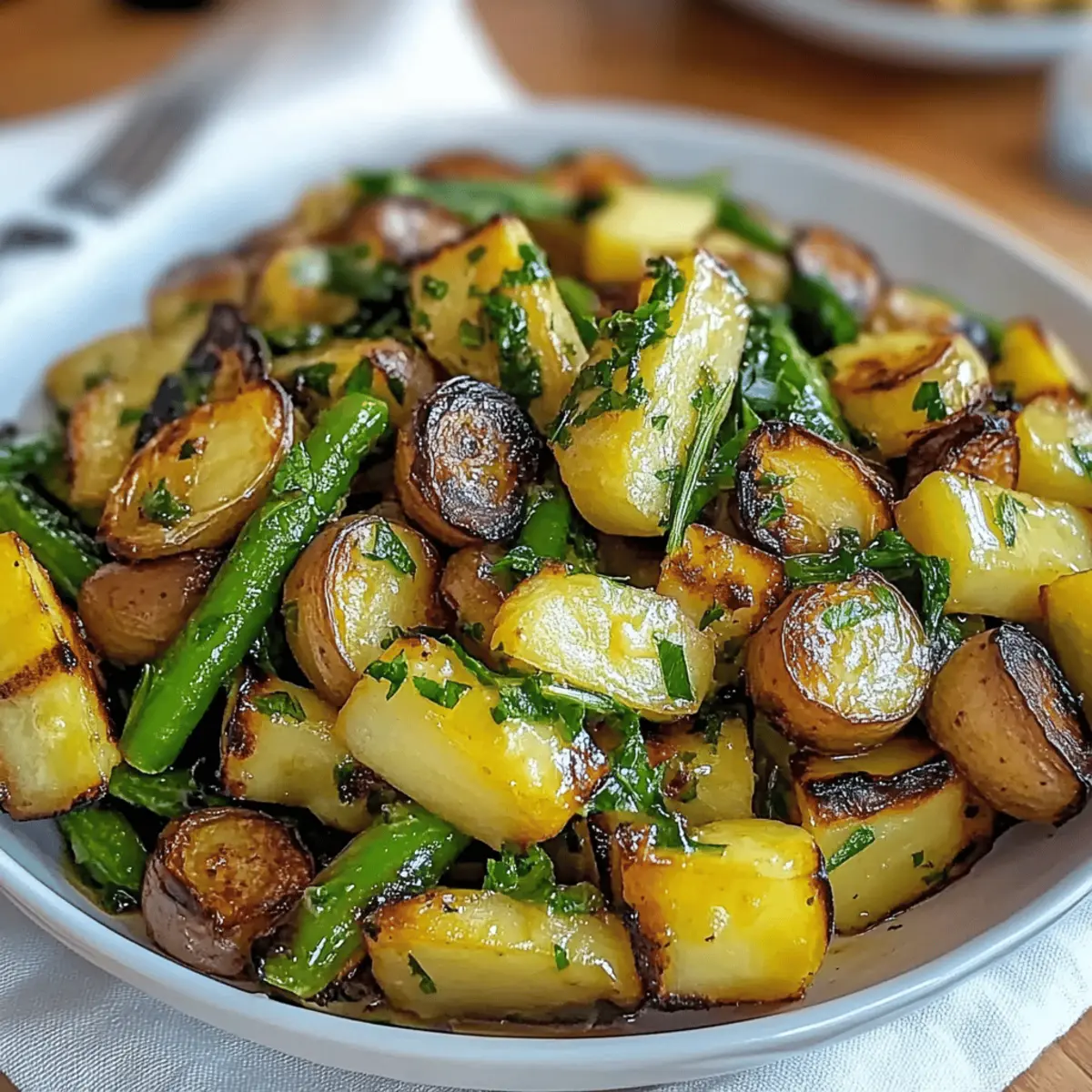 Asparagus with Zucchini and Squash