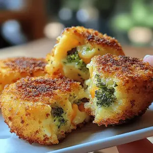 Crispy Broccoli Cheese Rounds