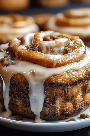 Pumpkin Cinnamon Roll Muffins