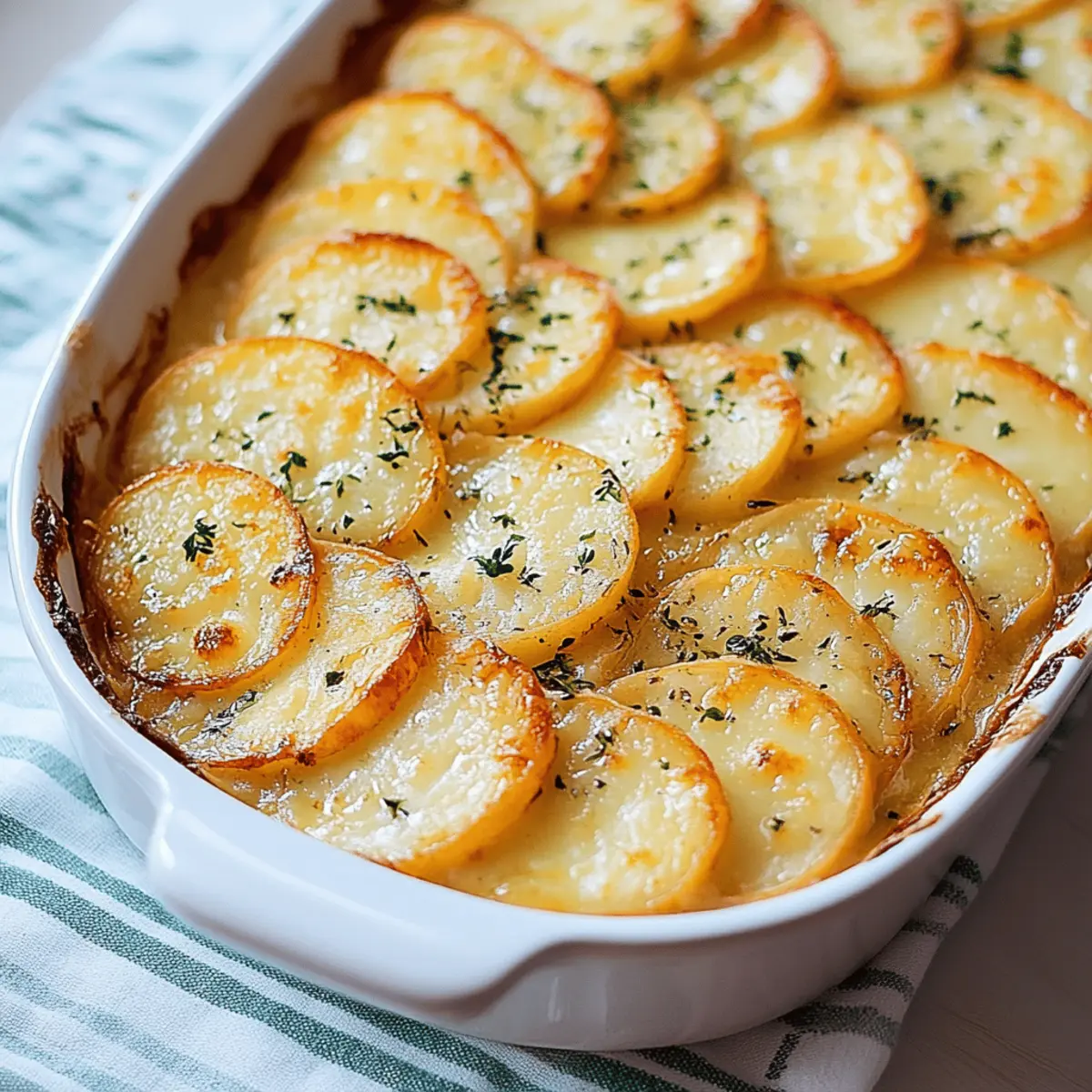 Cheesy Garlic Scalloped Potatoes