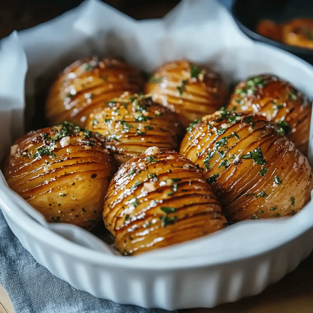 Salt & Pepper Mini Hasselback Potatoes