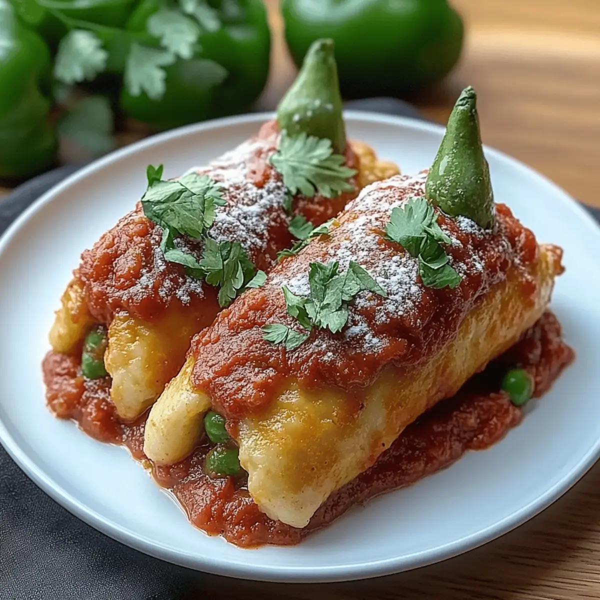 Cheesy Hatch Chile Rellenos