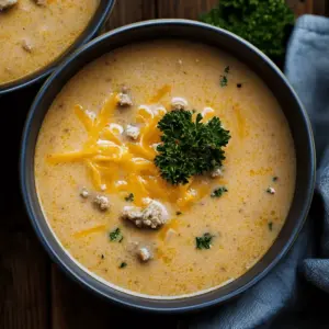 Cheesy Beef and Potato Soup