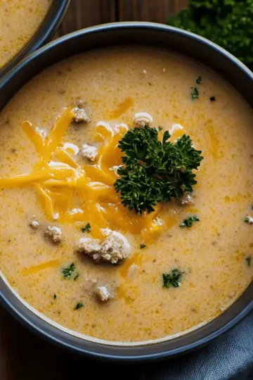 Cheesy Beef and Potato Soup
