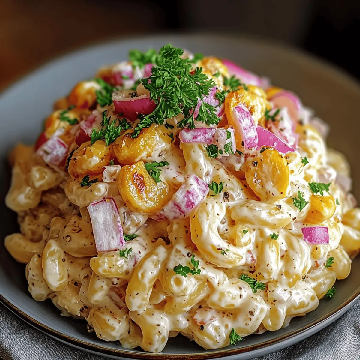 Creamy American Macaroni Salad