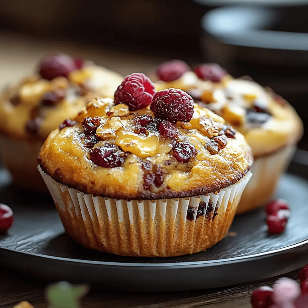Cranberry Orange Pecan Muffins