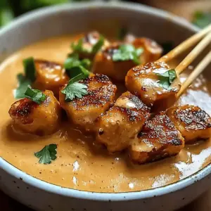 Thai Chicken Satay with Peanut Sauce