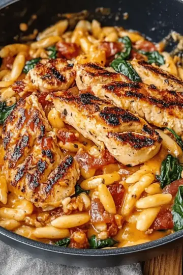 Creamy Sun-Dried Tomato Chicken Orzo
