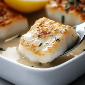 Baked Cod in Coconut Lemon Cream Sauce