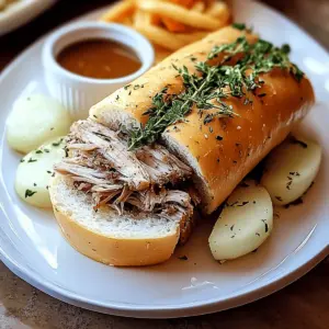 Savory Roasted French Dip Sandwich