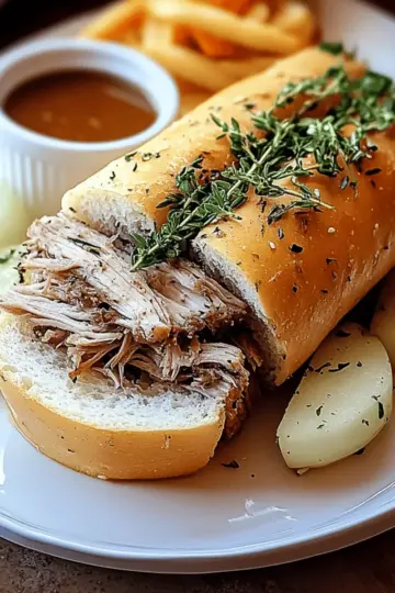 Savory Roasted French Dip Sandwich