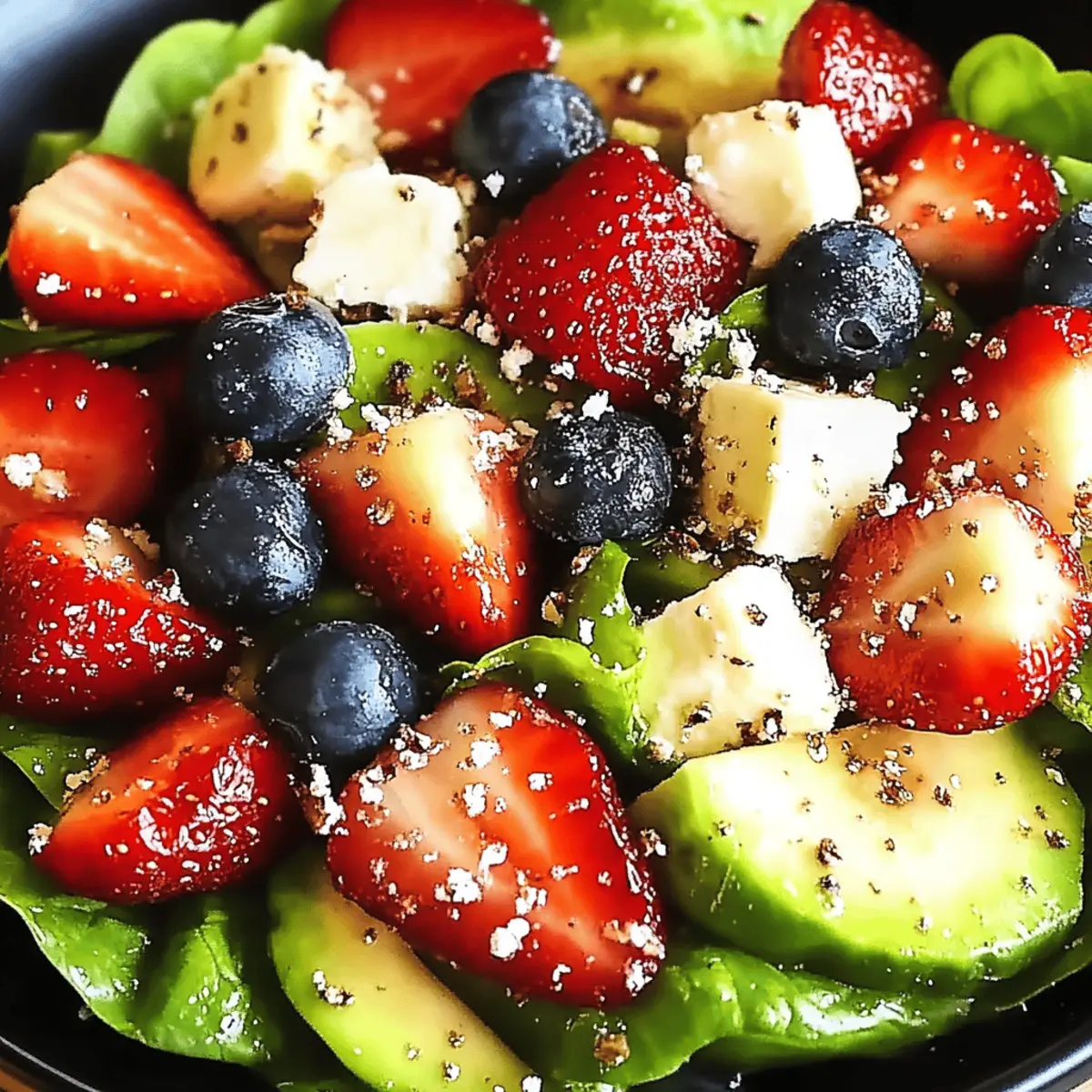 Strawberry Avocado Spinach Salad