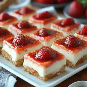 No-Bake Strawberry Cheesecake Bars