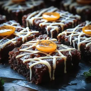Spooky Spider Web Halloween Brownies