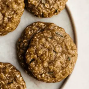 Healthy Zucchini Oatmeal Cookies