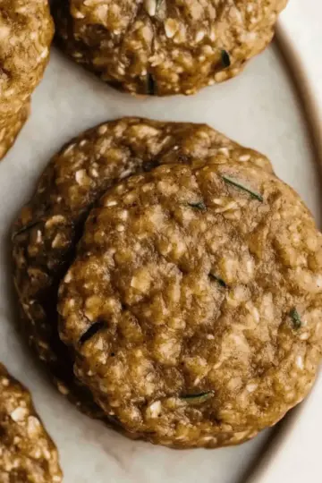 Healthy Zucchini Oatmeal Cookies