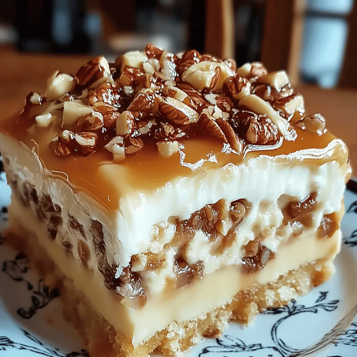 Butter Pecan Praline Poke Cake