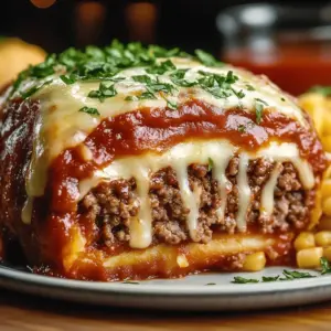 Stuffed Italian Meatloaf