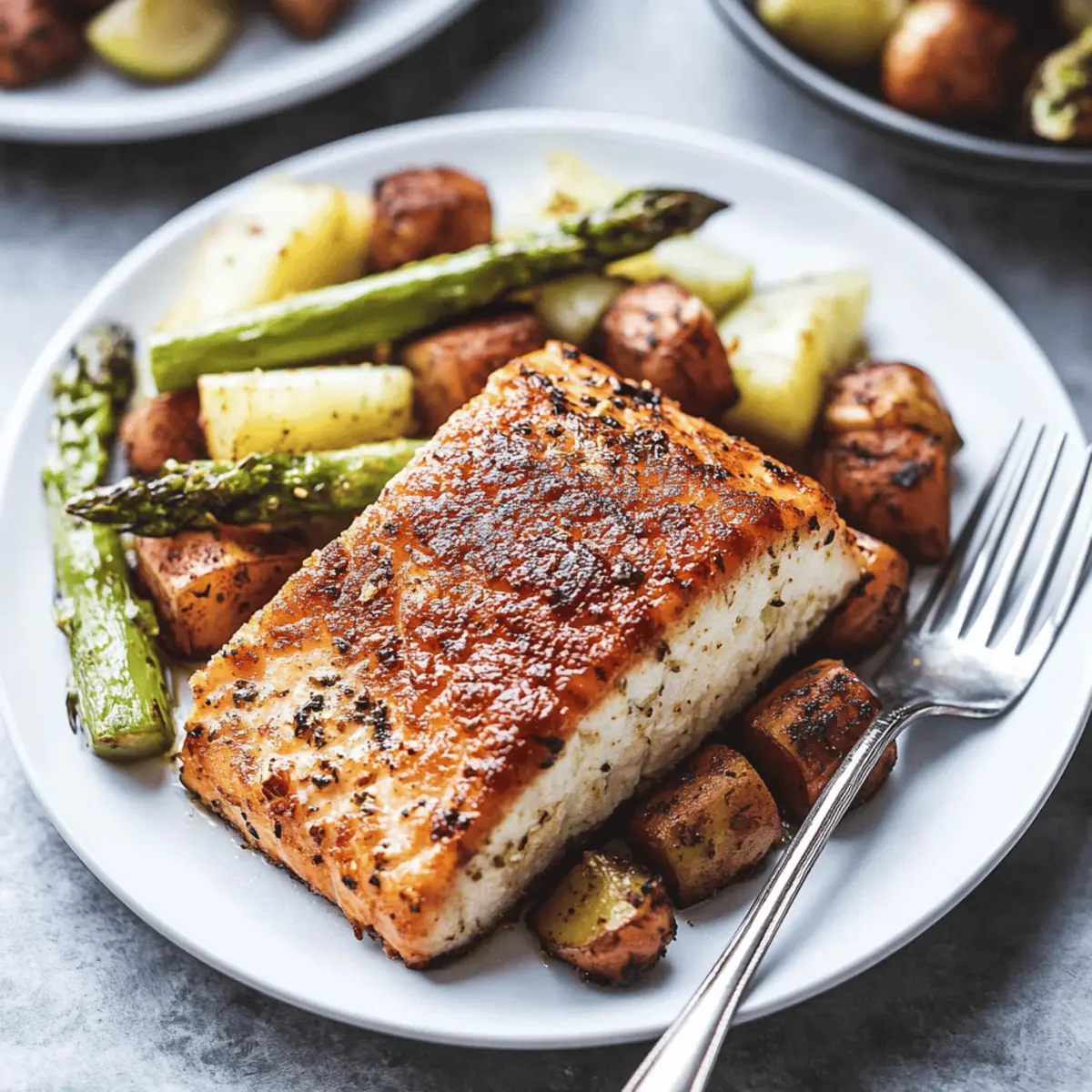Sheet Pan Salmon and Asparagus with Potatoes