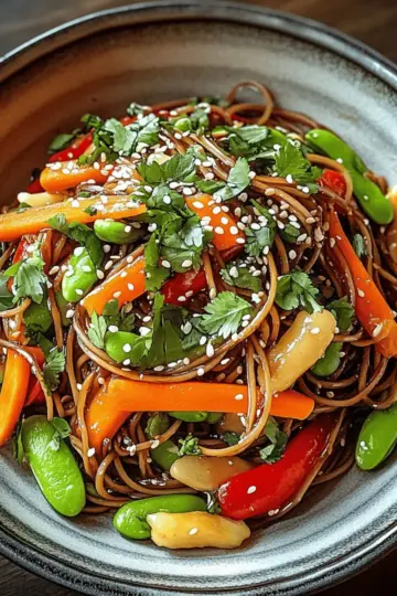 Cold Teriyaki Noodles Salad