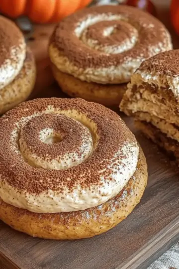 Soft Pumpkin Cookies with Cinnamon Frosting