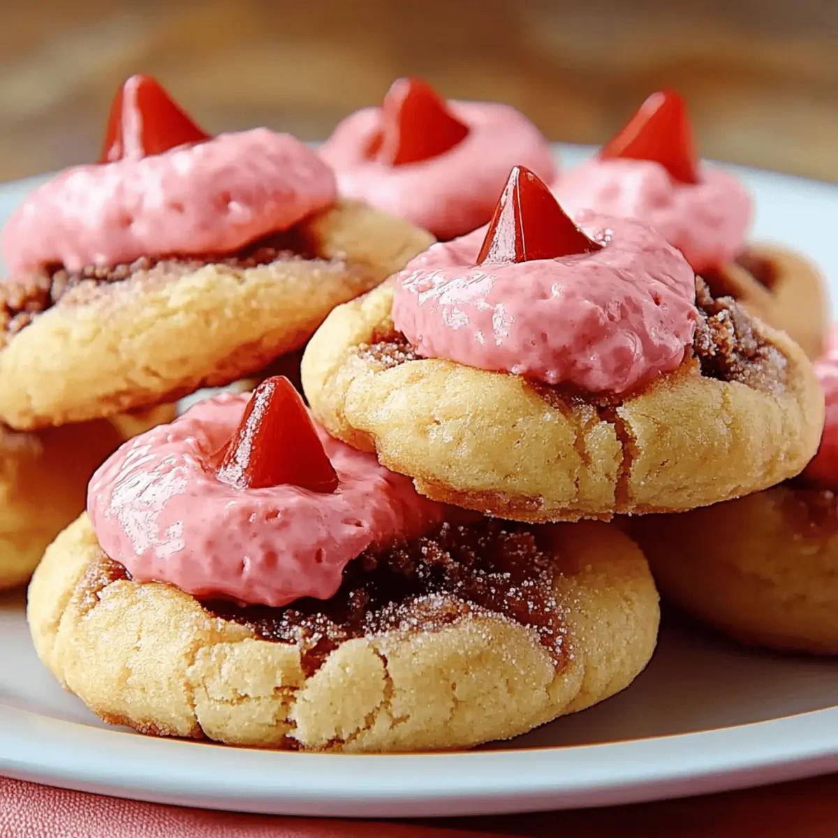 Strawberry Kiss Cookies