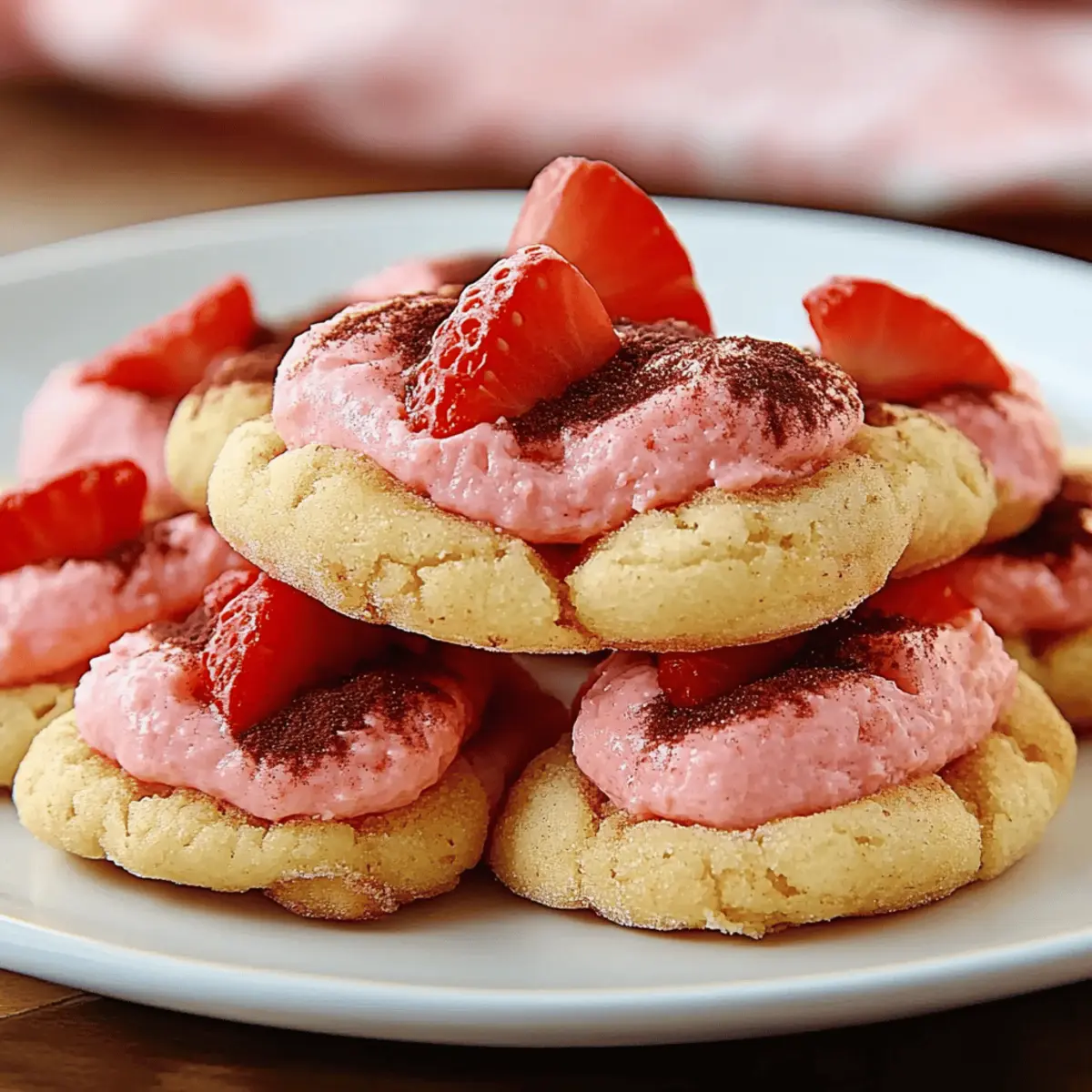 Strawberry Kiss Cookies