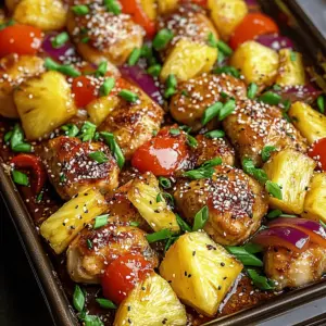 Sheet Pan Teriyaki Chicken and Pineapple