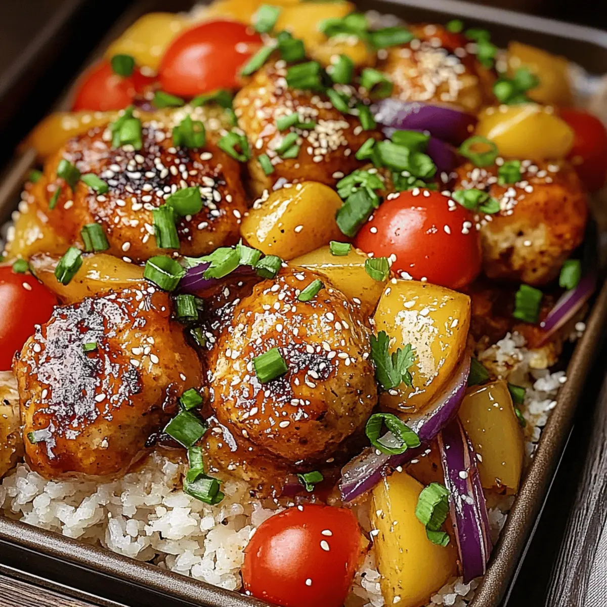 Sheet Pan Teriyaki Chicken and Pineapple