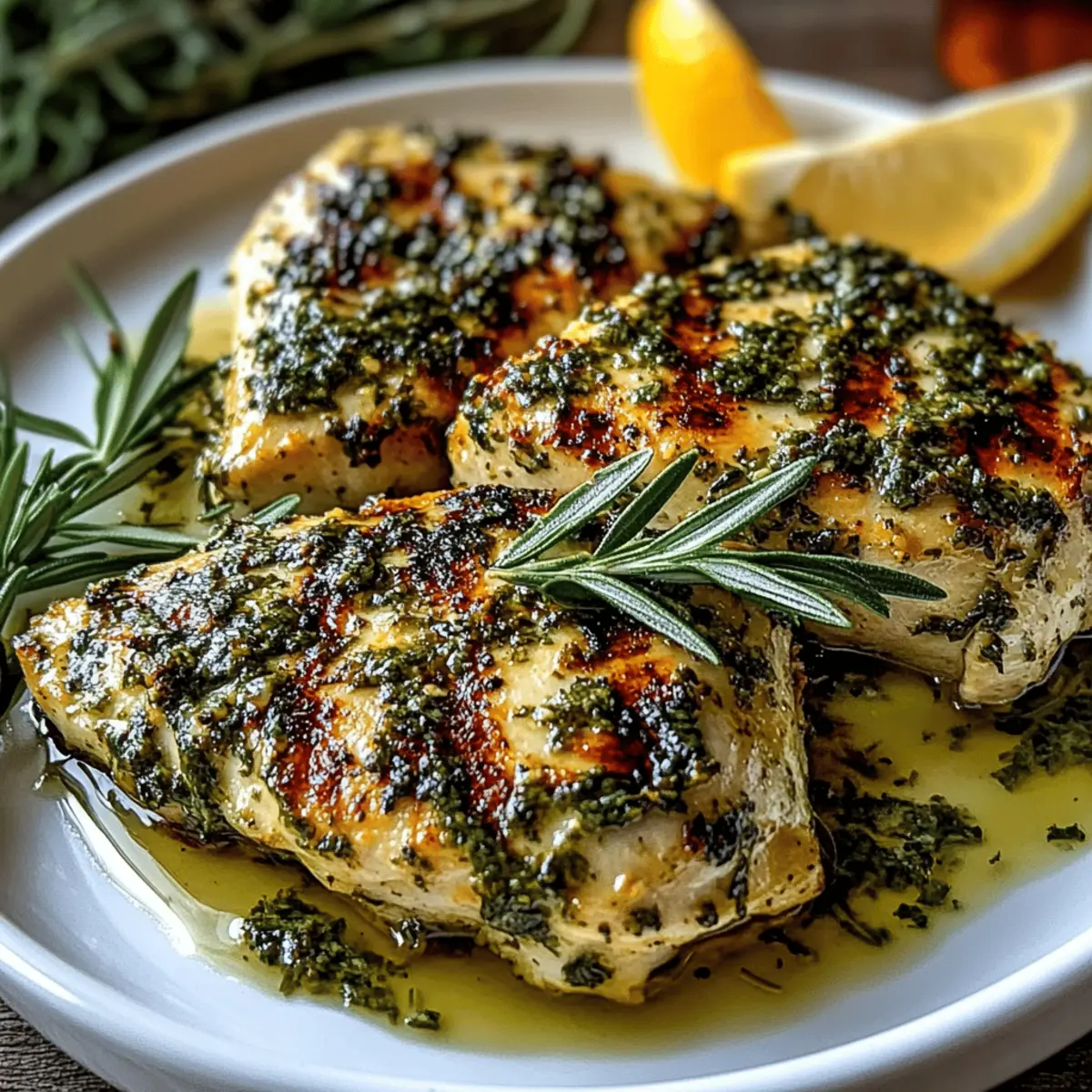 Mediterranean Herb Crusted Grilled Chicken