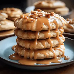 Caramel-Drizzled Apple Cinnamon Cookies