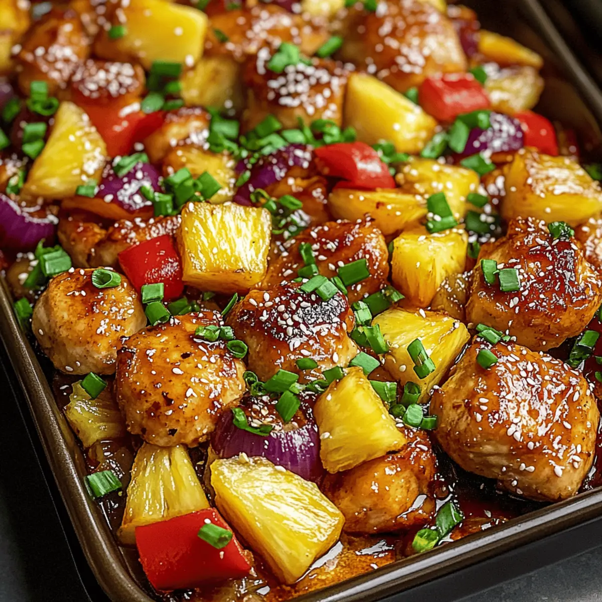 Sheet Pan Teriyaki Chicken and Pineapple