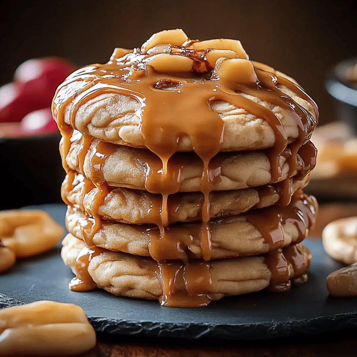 Caramel-Drizzled Apple Cinnamon Cookies