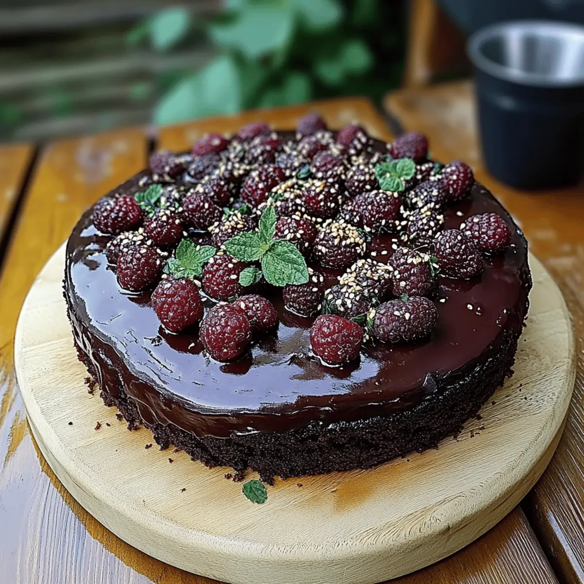 Blackberry Velvet Gothic Cake