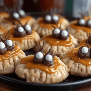 Peanut Butter Spider Cookies