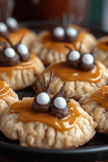 Peanut Butter Spider Cookies