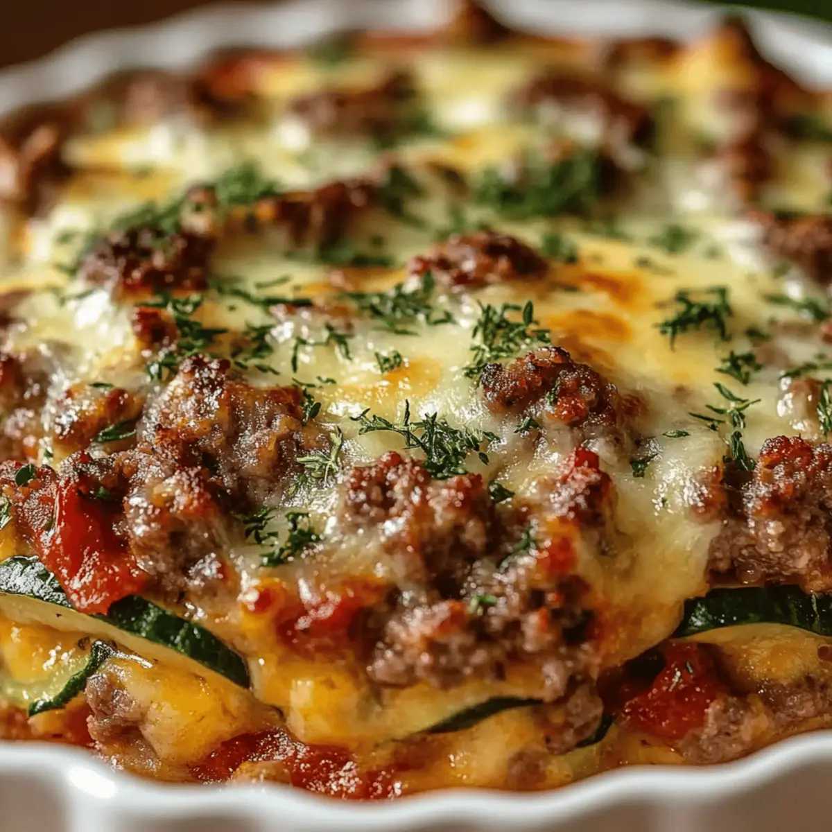 Ground Turkey Zucchini Casserole